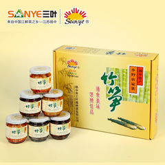 鎮江特產三葉咸秧草開胃腌制蔬菜泡菜竹筍禮盒120gx6下飯菜